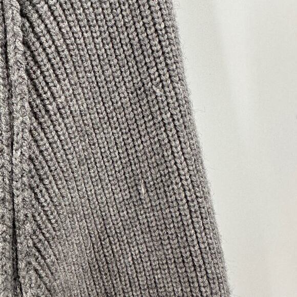 Gray Turtleneck Sweater with Red Heart Patches - Picture 11 of 15